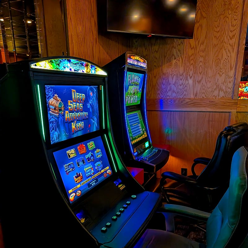 Deep Seas Adventure Keno machine at Victorian Casino in Whitefish, Montana